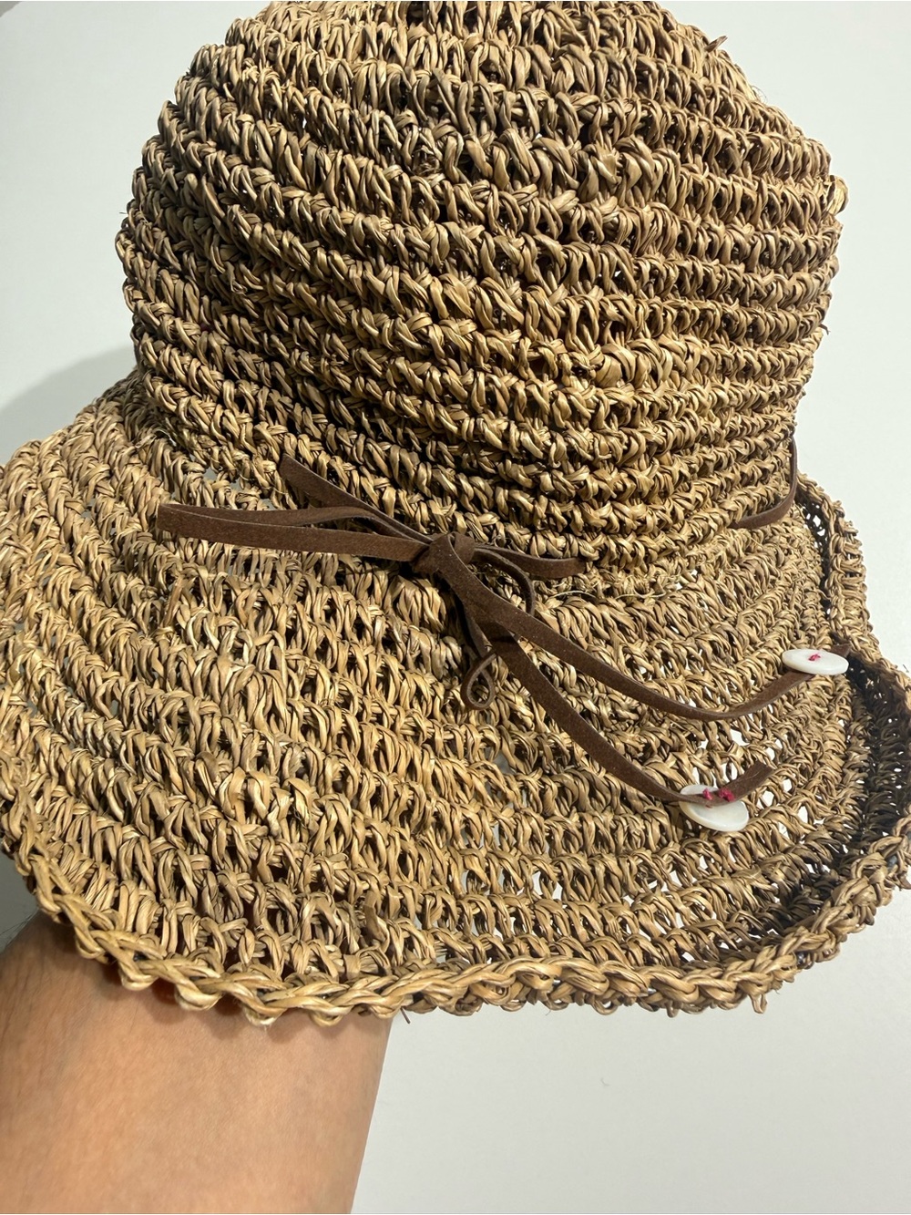 Michael Stars Natural Straw Wide-Brim Sun Hat - Picture 4 of 8